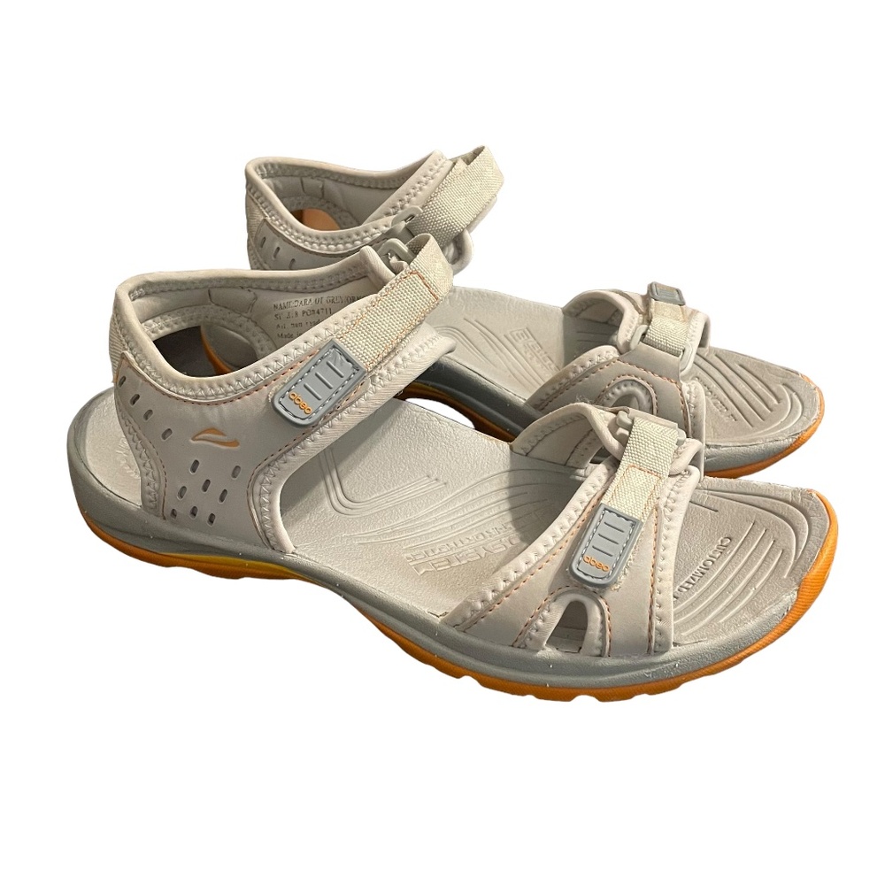 Abeo Dara-OT Orthotic Sport Sandals Gray & Orange Size 8